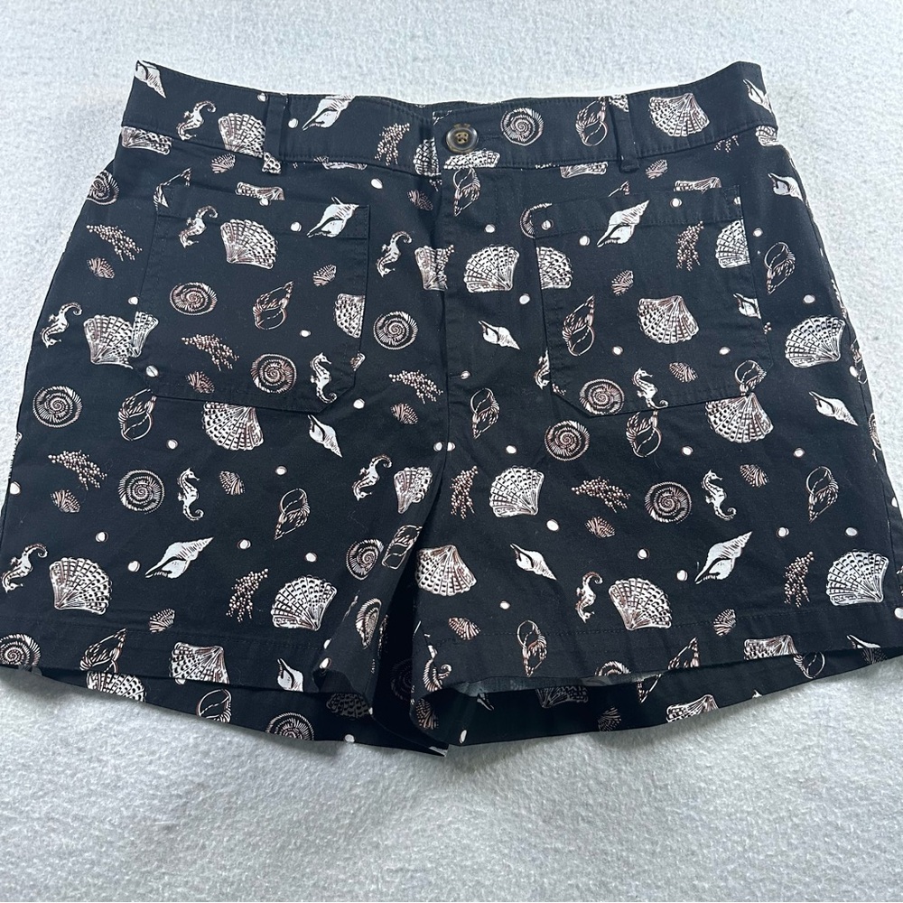 LOFT The Palmer Short Womens 10 Seashell Print Coastal Summer Shorts NWT Beach - Picture 11 of 11